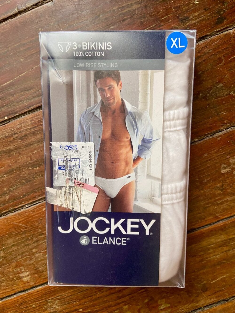 NEW Vintage 2003 Jockey Elance Men's Low Rise Bikinis 3 Pack Size XL (40 - 42)